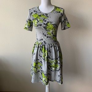 Topshop Green Floral Dress